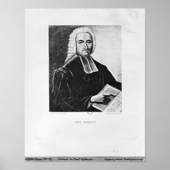Portrait of Paul Rabaut Poster (Front)