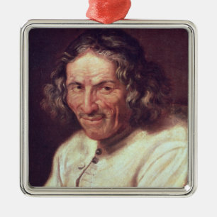 Portrait of Paul Scarron Metal Ornament