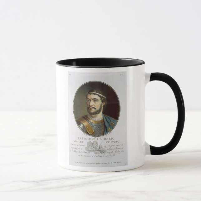 Portrait of Pepin, Called 'Le Bref', King of Franc Mug (Right)