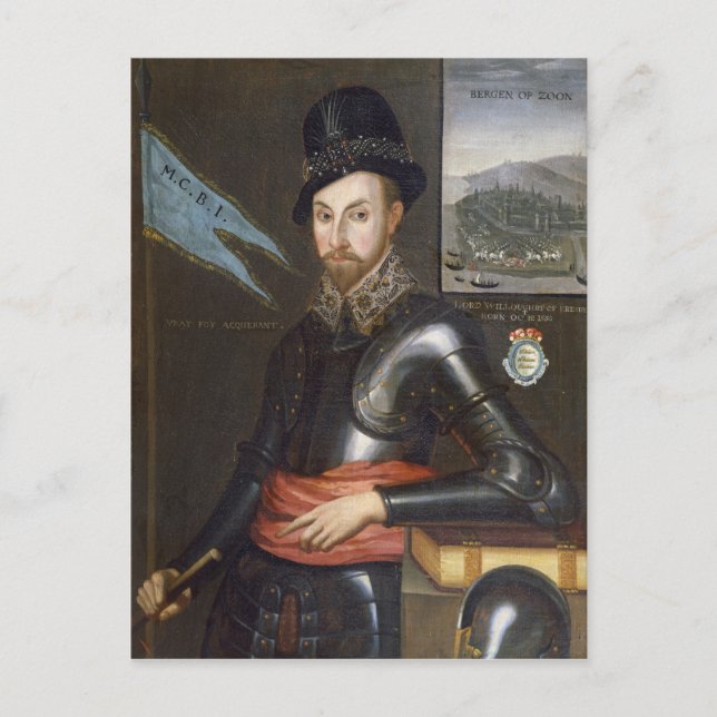 Portrait of Peregrine Bertie Postcard (Front)