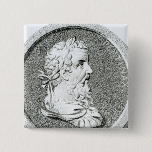 Portrait of Pertinax 15 Cm Square Badge
