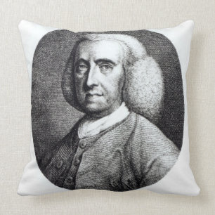 Portrait of Peter Collinson (1694-1768) (engraving Cushion