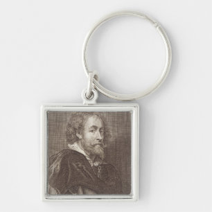 Portrait of Peter Paul Rubens (1577-1640) plate 30 Key Ring
