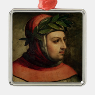 Portrait of Petrarch Metal Tree Decoration