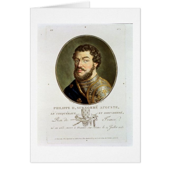 Portrait of Philip II, Called Augustus, King of Fr (Front)