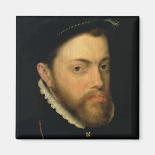 Portrait of Philip II of Spain Magnet