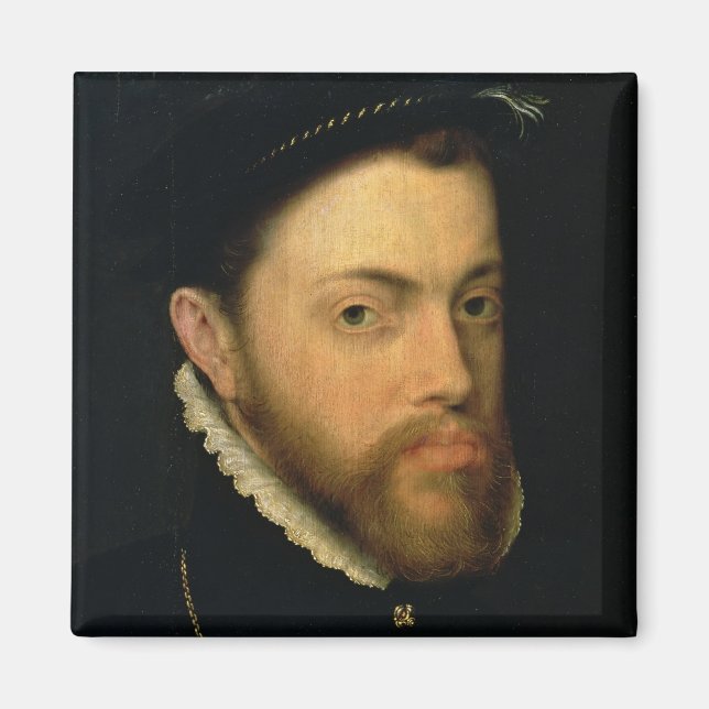 Portrait of Philip II of Spain Magnet (Front)