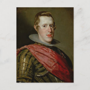 Portrait of Philip IV in Armour, 1628 Postcard