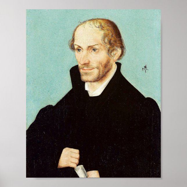 Portrait of Philip Melanchthon, 1537 Poster (Front)