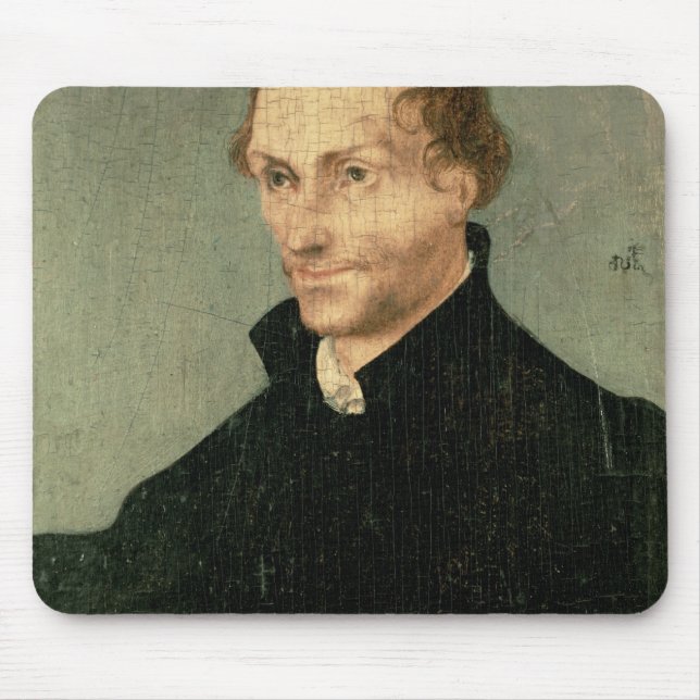 Portrait of Philipp Melanchthon , 1532 Mouse Pad (Front)