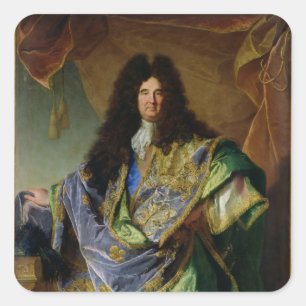 Portrait of Philippe de Courcillon Marquis Square Sticker