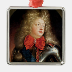 Portrait of Philippe d'Orleans Metal Ornament