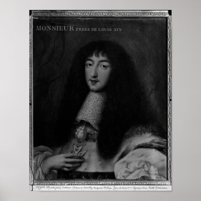Portrait of Philippe Duc d'Orleans Poster (Front)
