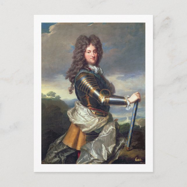 Portrait of Philippe of Orleans (1674-1723) (oil o Postcard (Front)
