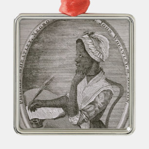 Portrait of Phillis Wheatley Metal Tree Decoration