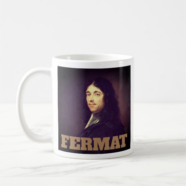 Portrait of Pierre de Fermat Coffee Mug (Left)