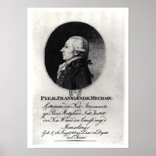 Portrait of Pierre Mechain Poster