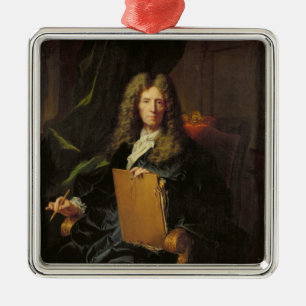 Portrait of Pierre Mignard c.1690 Metal Ornament
