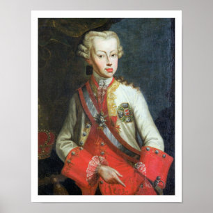 Portrait of Pietro Leopoldo di Lorena, c.1750 (oil Poster