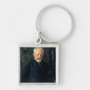 Portrait of Piotr Ilyich Tchaikovsky Key Ring