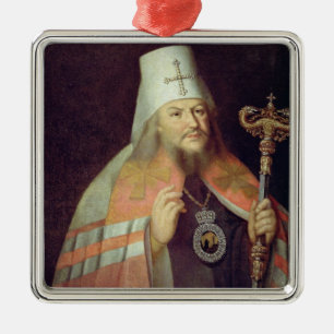 Portrait of Plato II, Metropolitan of Moscow Metal Ornament