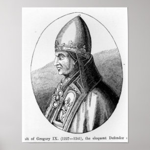 Portrait of Pope Gregory IX Poster