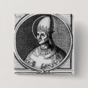 Portrait of Pope Gregory VII 15 Cm Square Badge