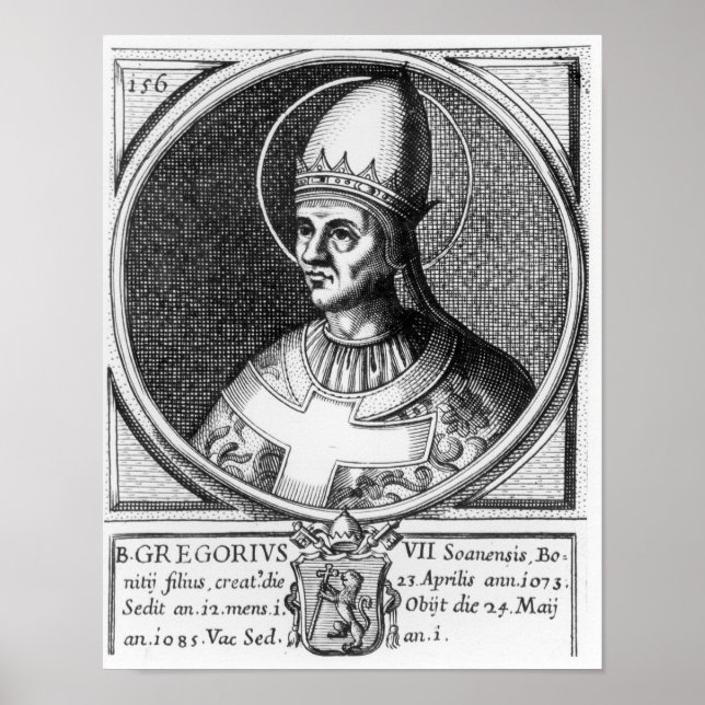 Portrait of Pope Gregory VII Poster (Front)