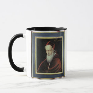 Portrait of Pope Pius V (1504-72) (oil on canvas) Mug