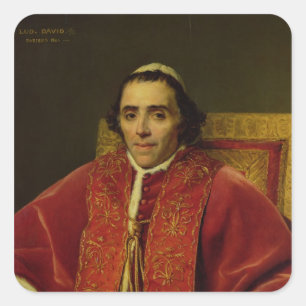 Portrait of Pope Pius VII , 1805 Square Sticker
