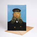 Portrait of Postman Roulin | Vincent van Gogh Card<br><div class="desc">Vincent van Gogh’s series of portraits of Joseph Roulin, the postman in Arles, is a heartfelt tribute to his close friend and confidant. Painted between 1888 and 1889, the works showcase Van Gogh’s Post-Impressionist style, featuring bold colours, dynamic brushstrokes, and expressive character. Each portrait reflects Van Gogh’s admiration for Roulin,...</div>