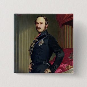 Portrait of Prince Albert (1819-61) 1859 (oil on c 15 Cm Square Badge