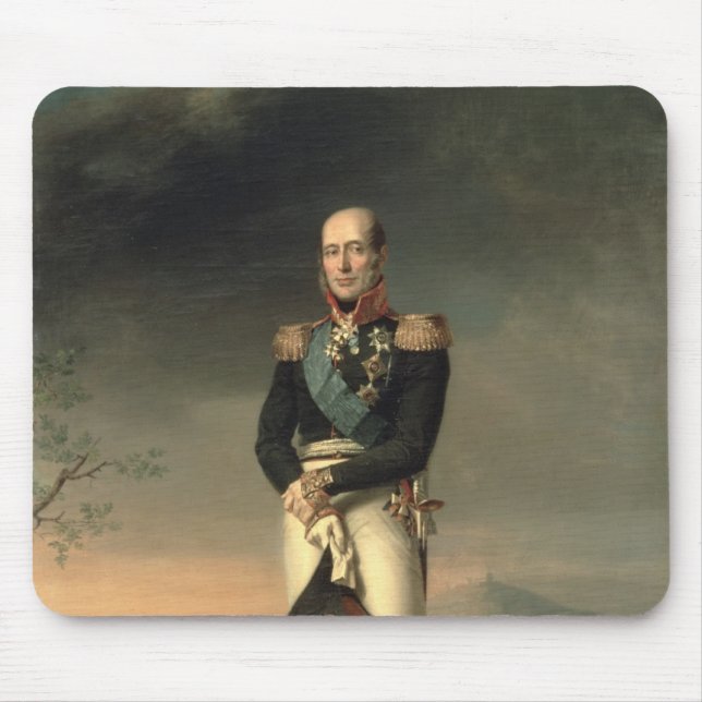 Portrait of Prince Mikhail Barclay de Tolly Mouse Pad (Front)