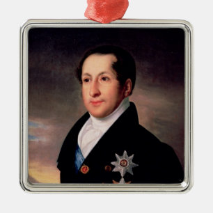 Portrait of Prince Sergej Golitsyn , post 1828 Metal Tree Decoration