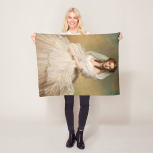 Portrait Of Princess Alexandra Fleece Blanket