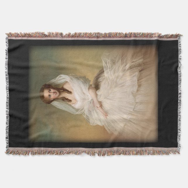 Portrait Of Princess Alexandra Throw Blanket (Front)