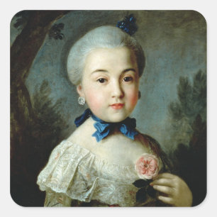 Portrait of Princess Charlotte Sophia Square Sticker