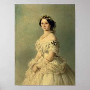Portrait of Princess of Baden, 1856 Poster