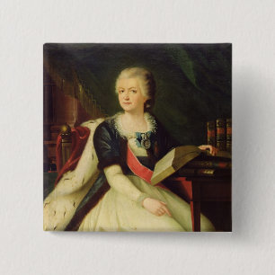Portrait of Princess Yekaterina R 15 Cm Square Badge