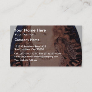 Portrait Of Queen Elizabeth Of Bohemia Oval Business Card