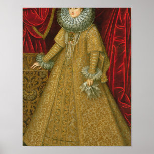Portrait of Queen Isabel Clara Eugenia Poster