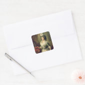 Portrait of Queen Maria Luisa Square Sticker (Envelope)