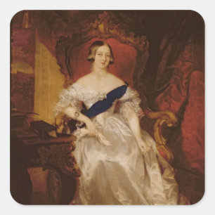 Portrait of Queen Victoria Square Sticker