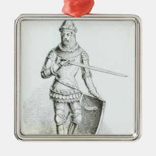 Portrait of Ralph Neville Metal Ornament