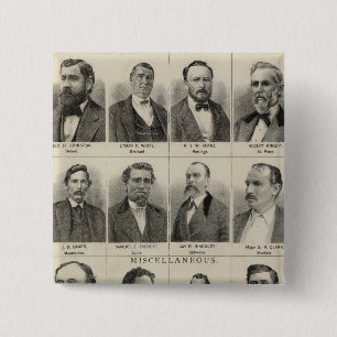 Portrait of Real Estate Dealers, Minnesota 15 Cm Square Badge