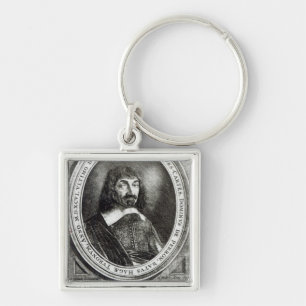 Portrait of Rene Descartes, 1644 Key Ring