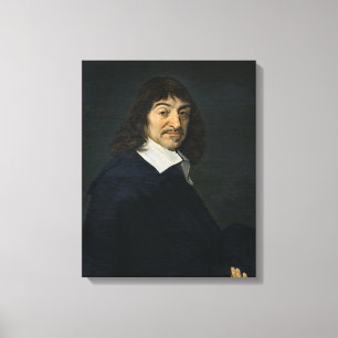 Portrait of Rene Descartes c.1649 Canvas Print