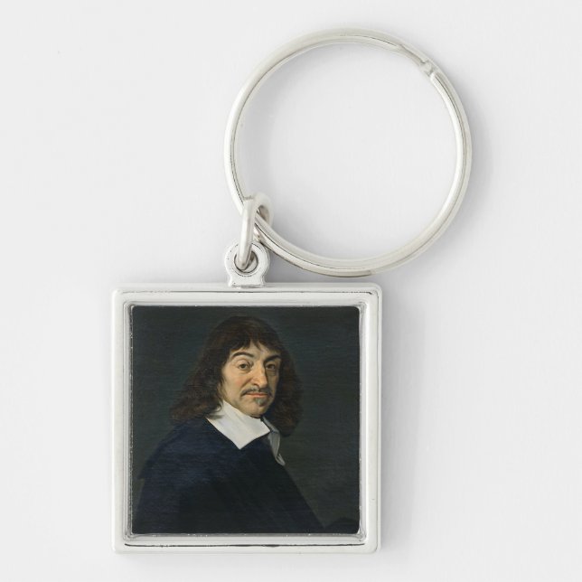 Portrait of Rene Descartes  c.1649 Key Ring (Front)