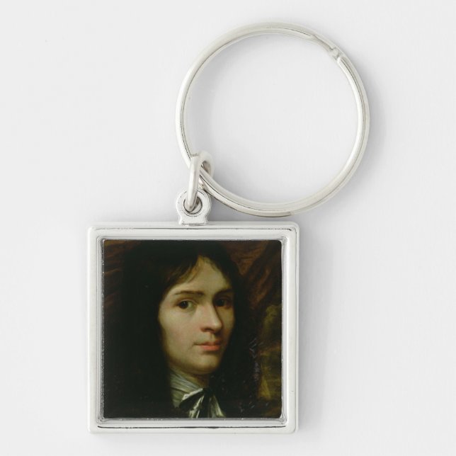 Portrait of Rene Descartes Key Ring (Front)