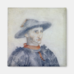 Portrait of Rene I  Duke of Anjou Magnet